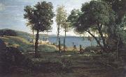 Jean Baptiste Camille  Corot Site des environs de Naple (mk11) Germany oil painting artist